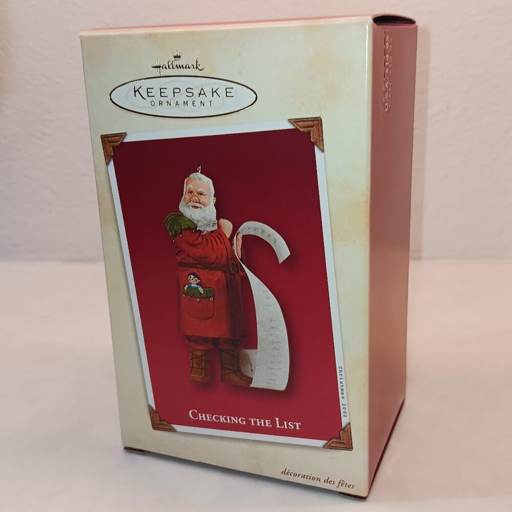 Hallmark Ornament Checking The List